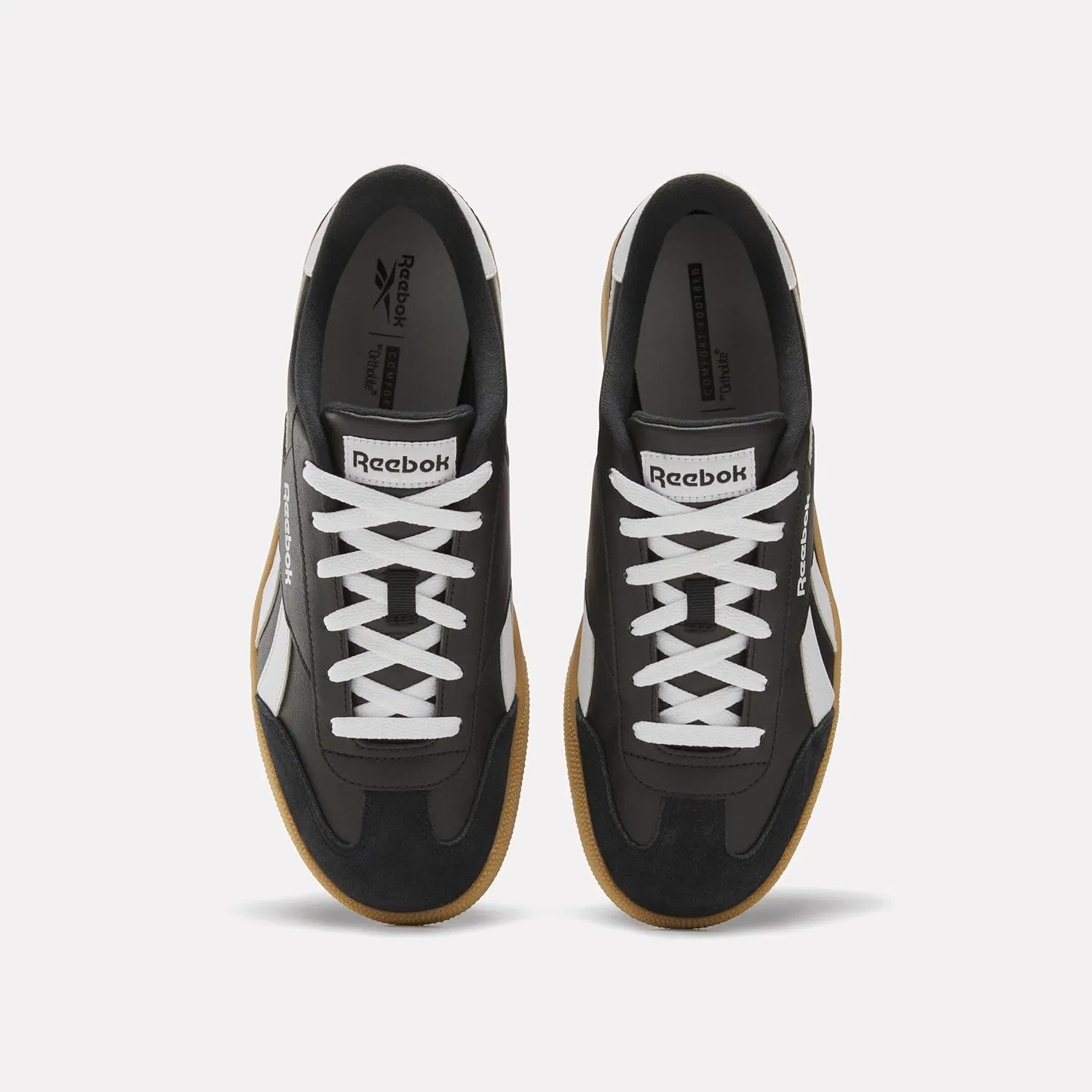 Кроссовки Reebok Smash Edge Suede унисекс для взрослых, Black White Black White Gum — фото 3
