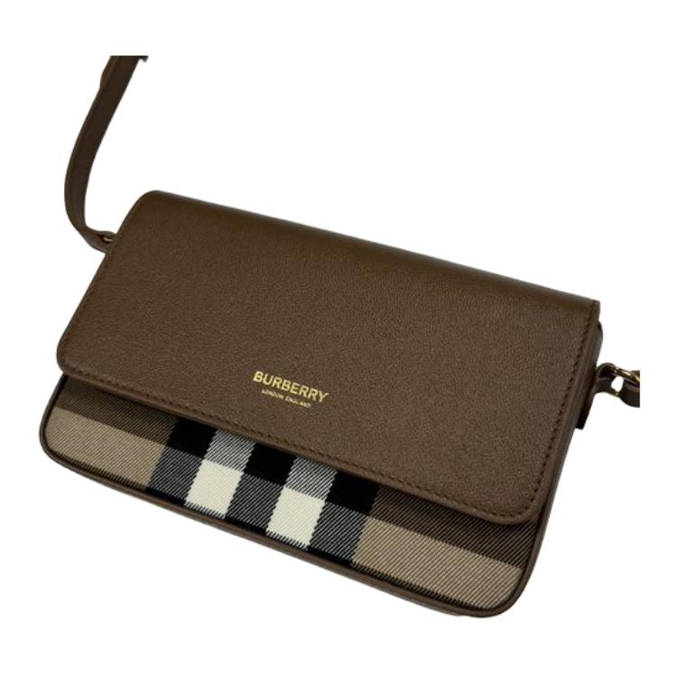 Классическая наплечная сумка Burberry — фото 4