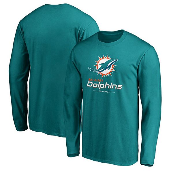 

Мужская брендовая футболка с длинным рукавом Miami Dolphins Team Lockup Fanatics