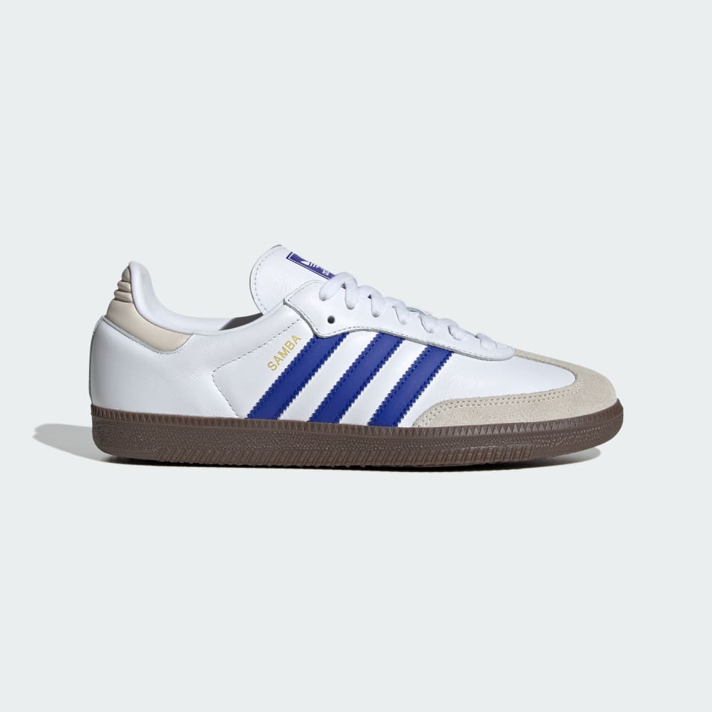 

Кроссовки Adidas Samba OG Shoes, цвет Cloud White/Lucid Blue/Gum