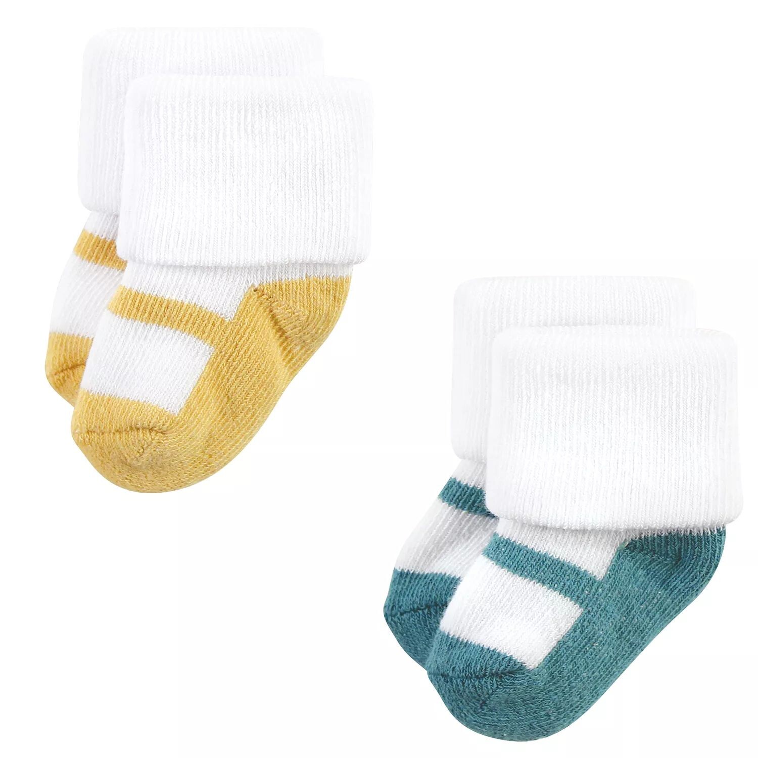 Hudson Baby Girls Хлопковые носки для новорожденных и махровые носки, мягкая обувь земляного тона Hudson Baby — фото 2