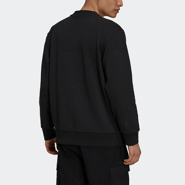 Толстовка Men's adidas originals Funny Printing Sports Round Neck Pullover Black, мультиколор — фото 3