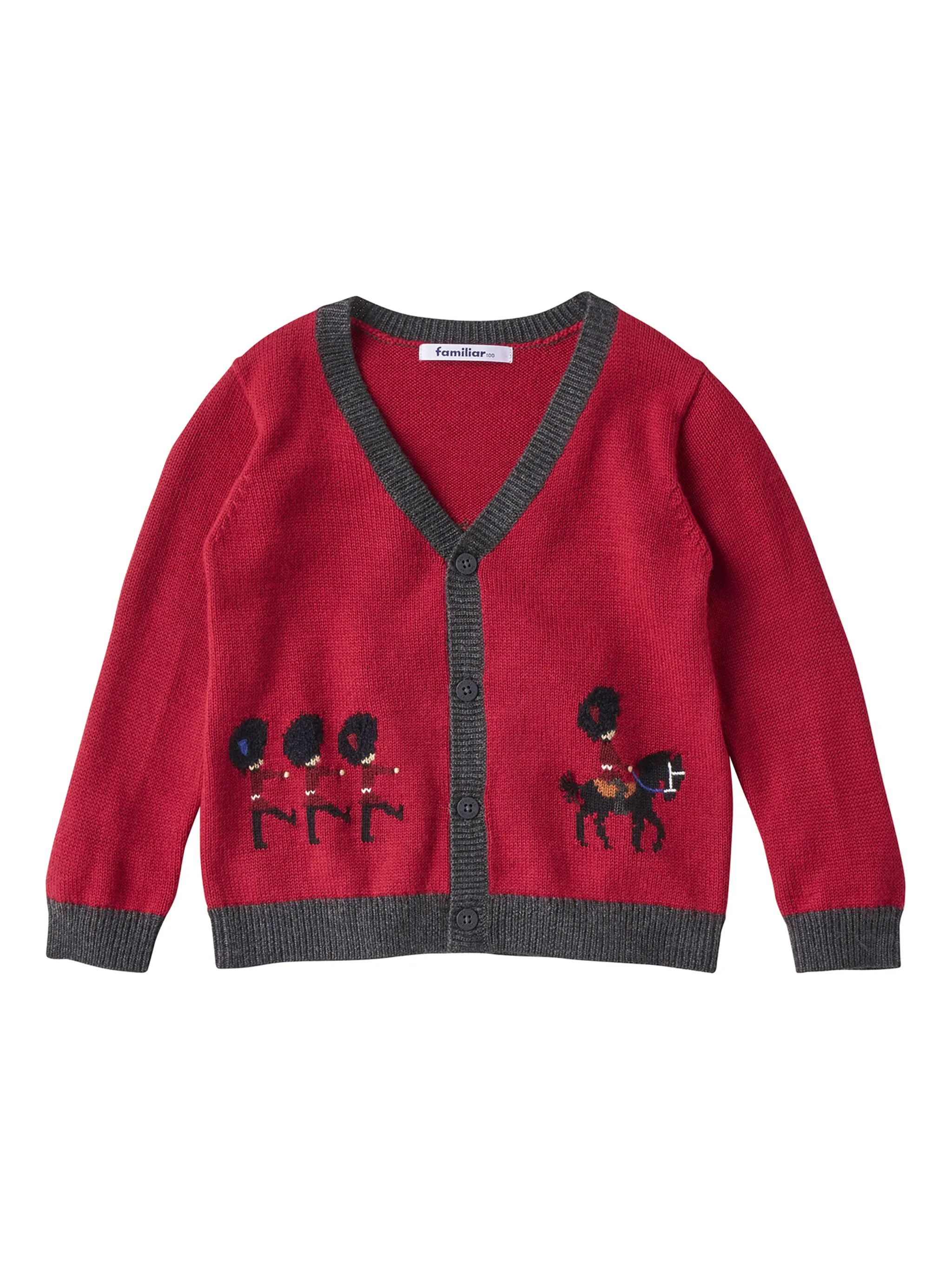 

Кардиган тонкой вязки Familiar, красный