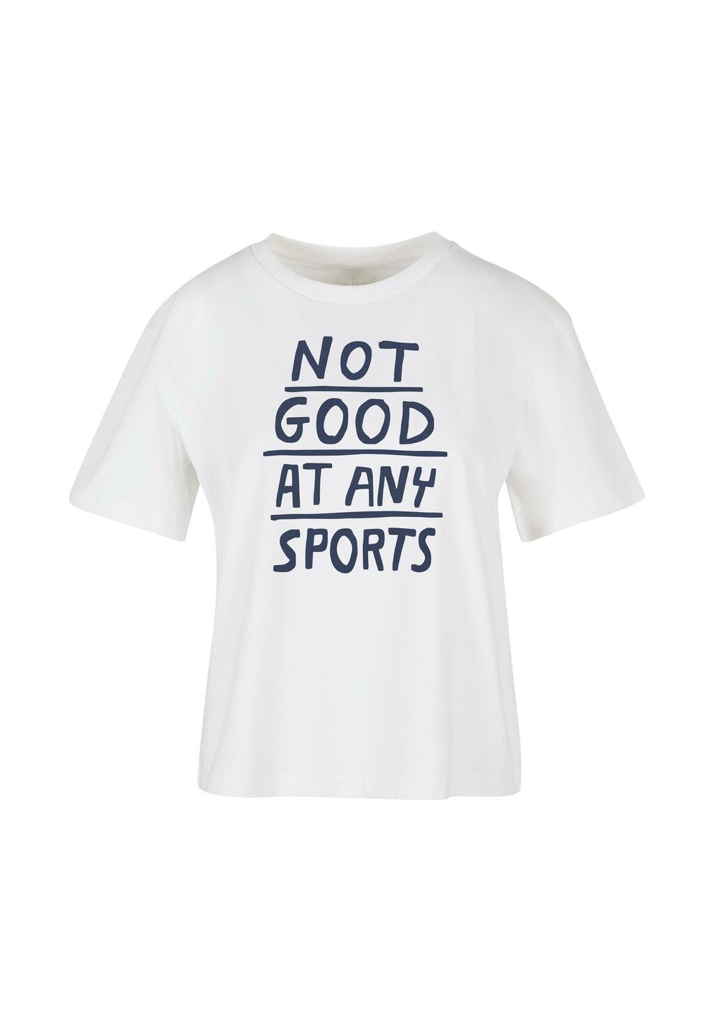 

Принт на футболке NOT GOOD AT ANY SPORTS TEE Mister Tee, белый