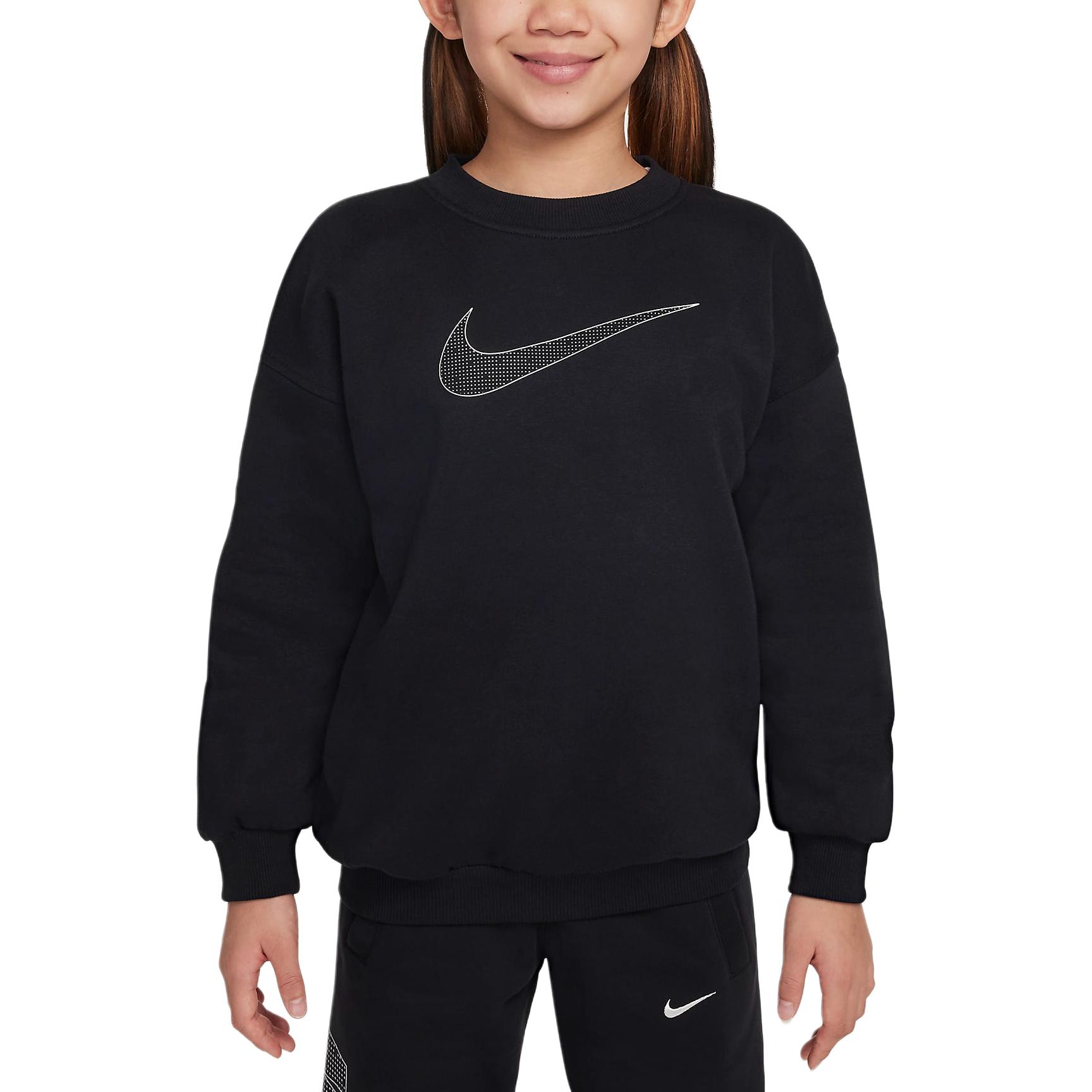 Толстовка Sportswear Club/металлическое серебро детская Nike, черный/серебряный — фото 3