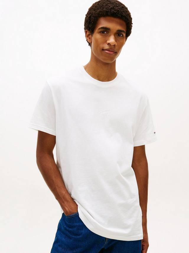 

Футболка Tonal Logo с круглым вырезом из хлопка Tommy Hilfiger, Ecru