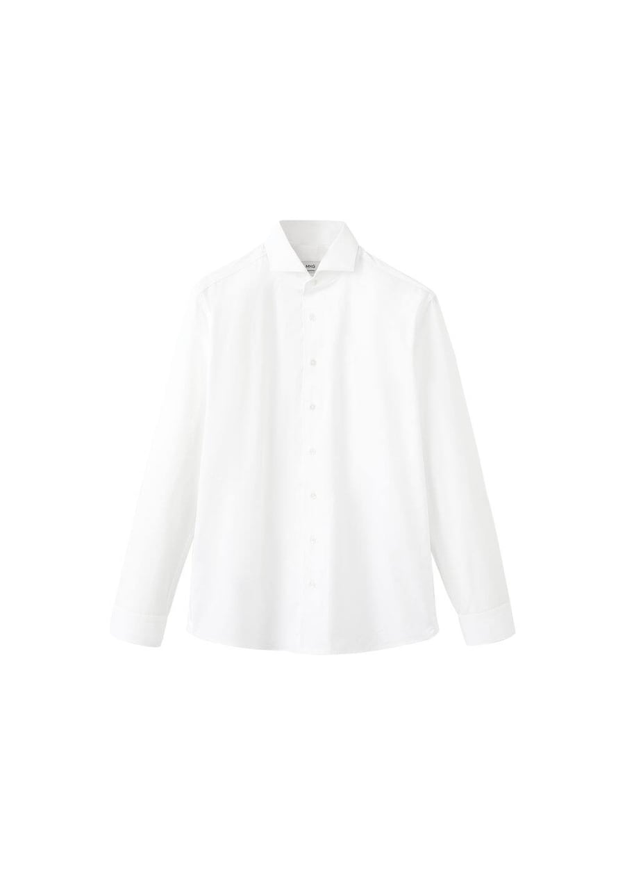 

Рубашка на пуговицах классического кроя MANGO MAN Roma2, белый