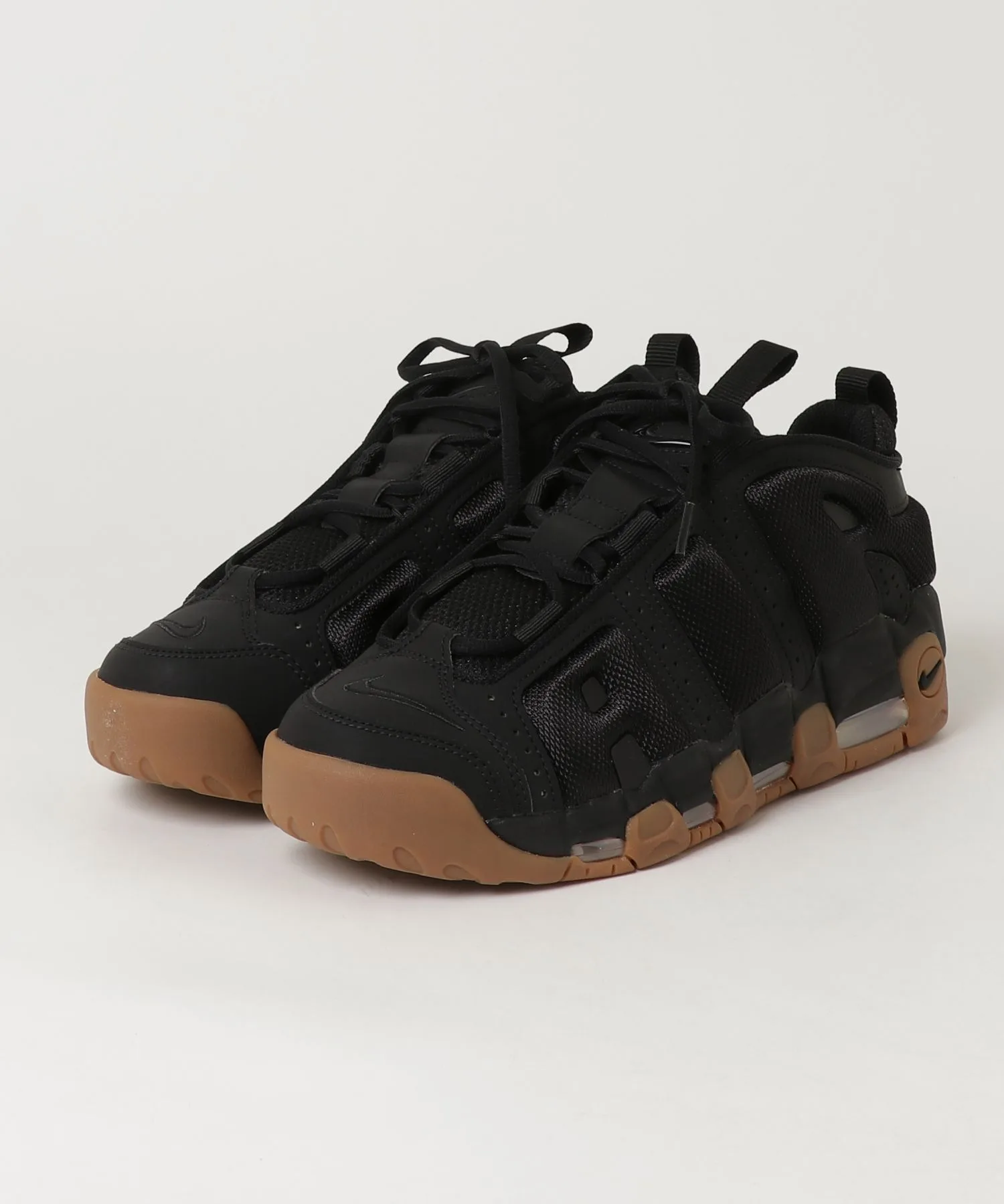 Мужские кроссовки NIKE AIR MORE UPTEMPO LOW чёрные