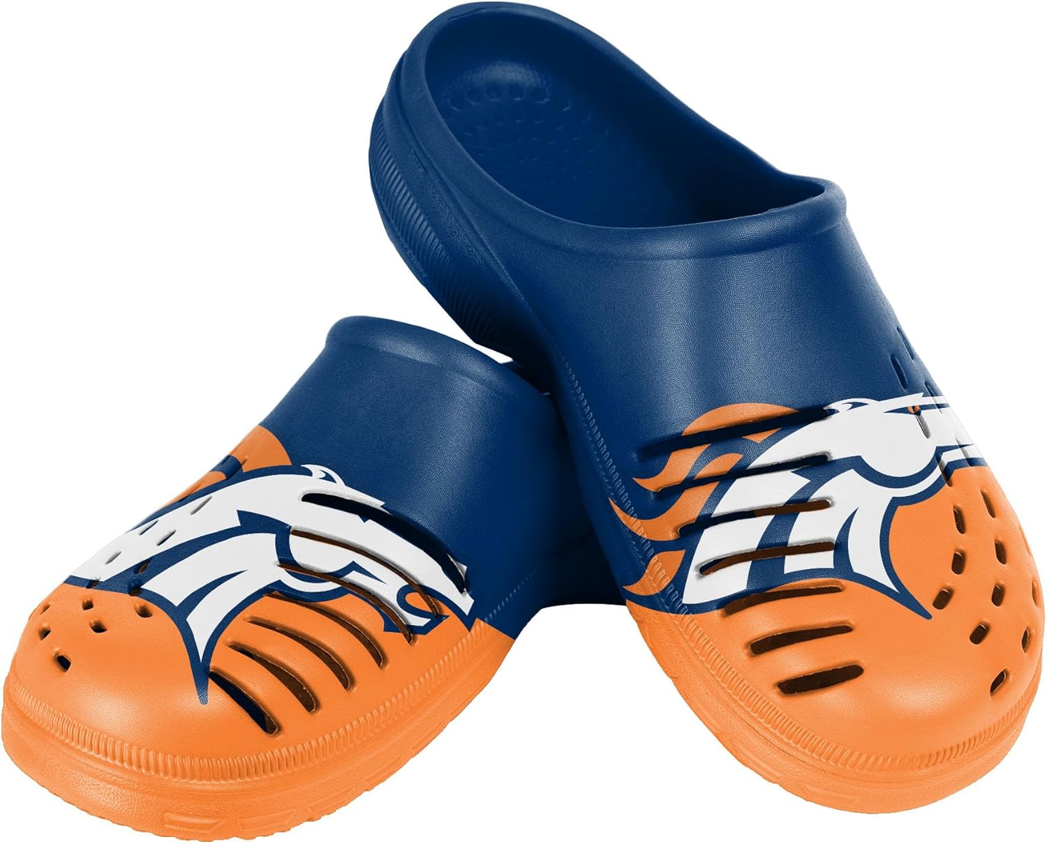 

Мужские сабо FOCO NFL с крупным логотипом команды, удобные водонепроницаемые слипоны, Denver Broncos