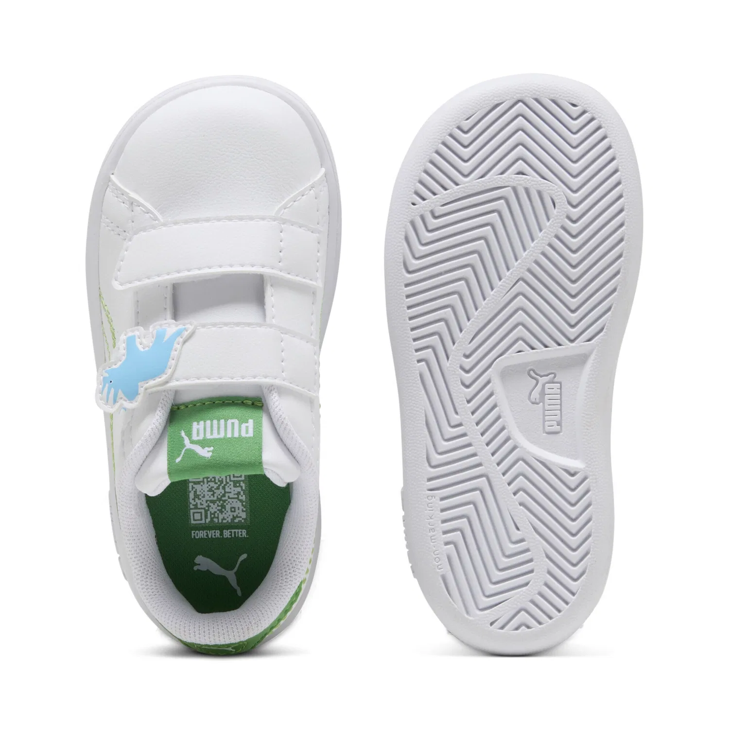 Кроссовки 'Smash 3.0 Dino' Puma, White — фото 3