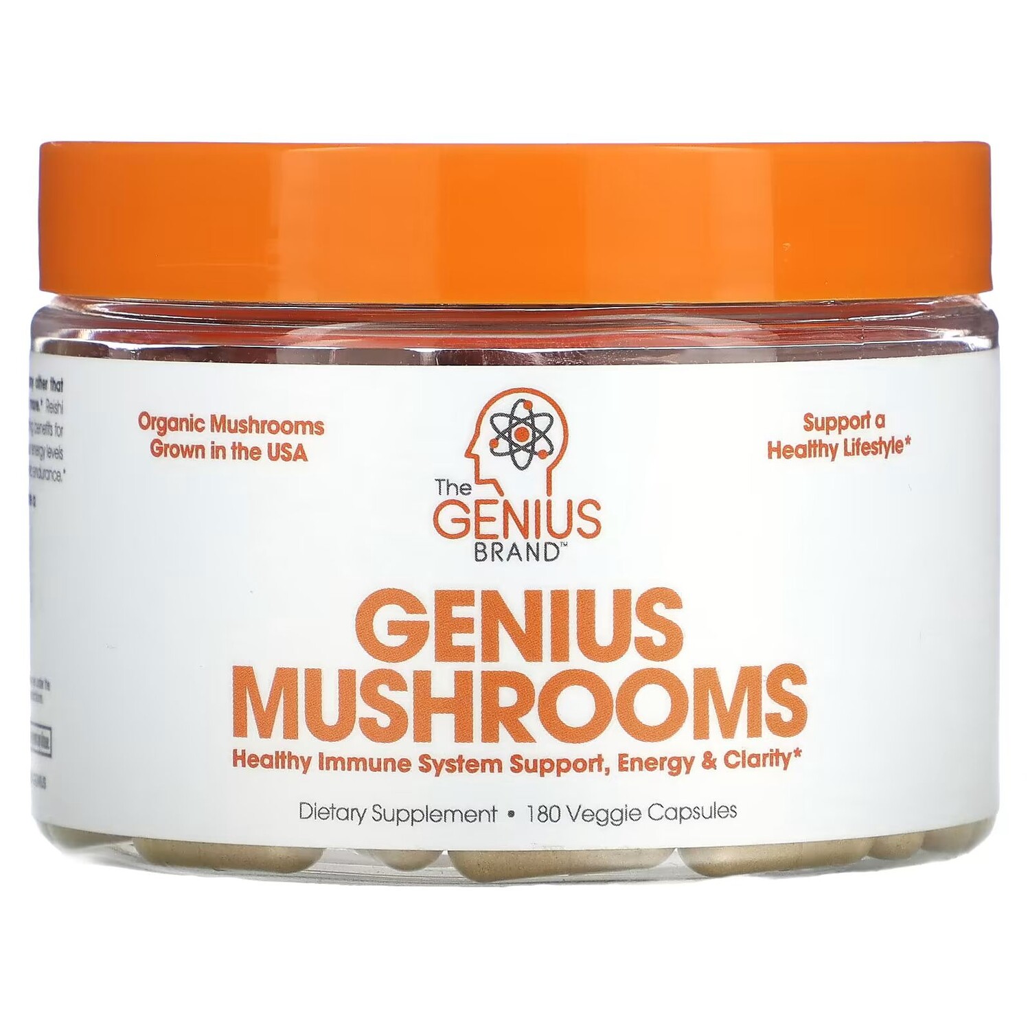 

Грибы Genius, 180 растительных капсул The Genius Brand