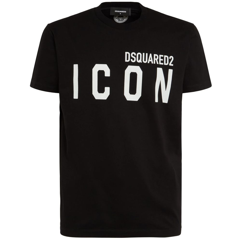

Черная хлопковая футболка Dsquared2