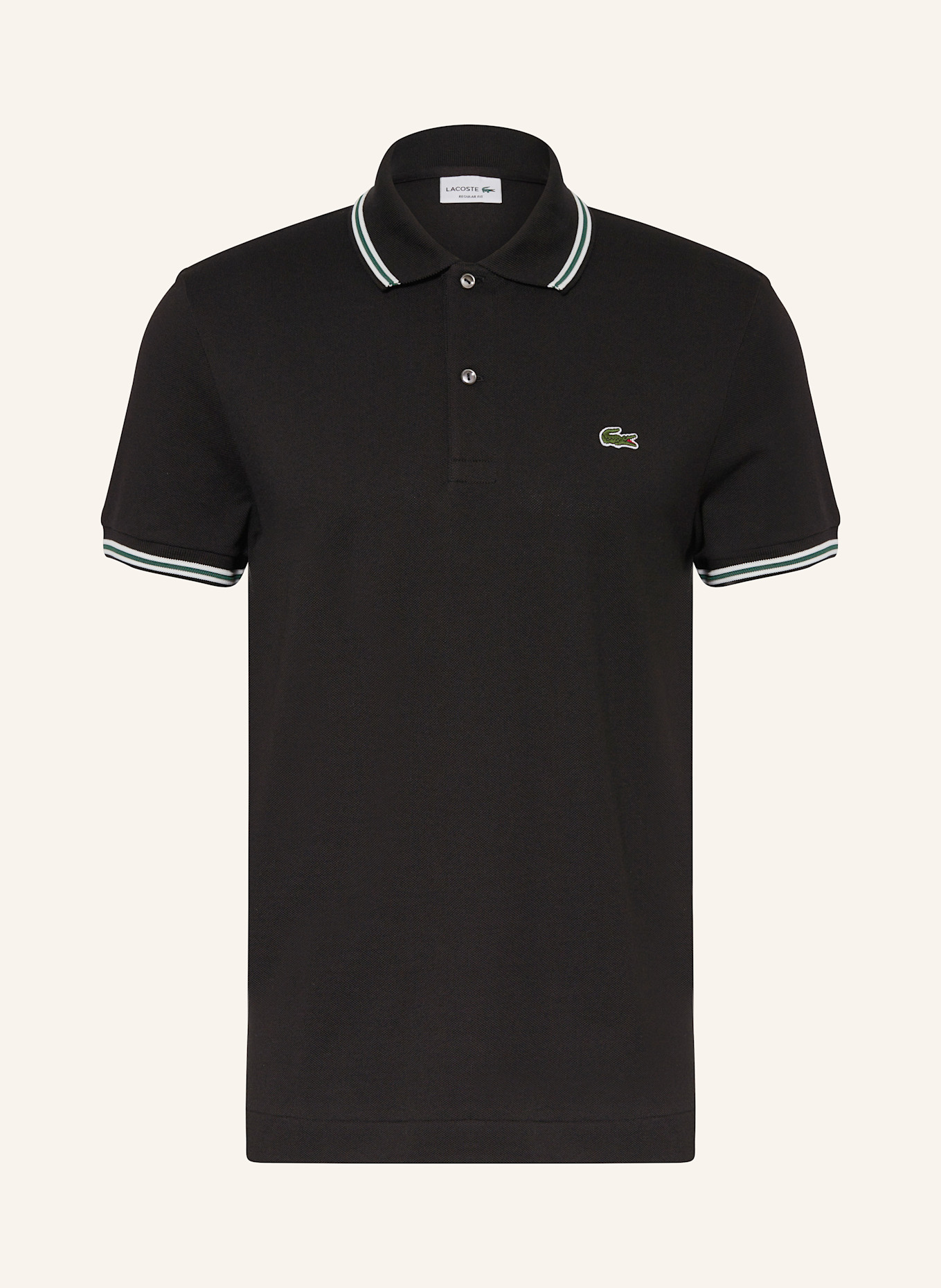 

Рубашка-Поло из пике, стандартный крой Lacoste, черный