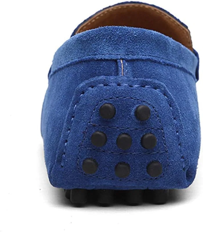 Мокасины замшевые ANUFER Penny Loafers, королевский синий — фото 4