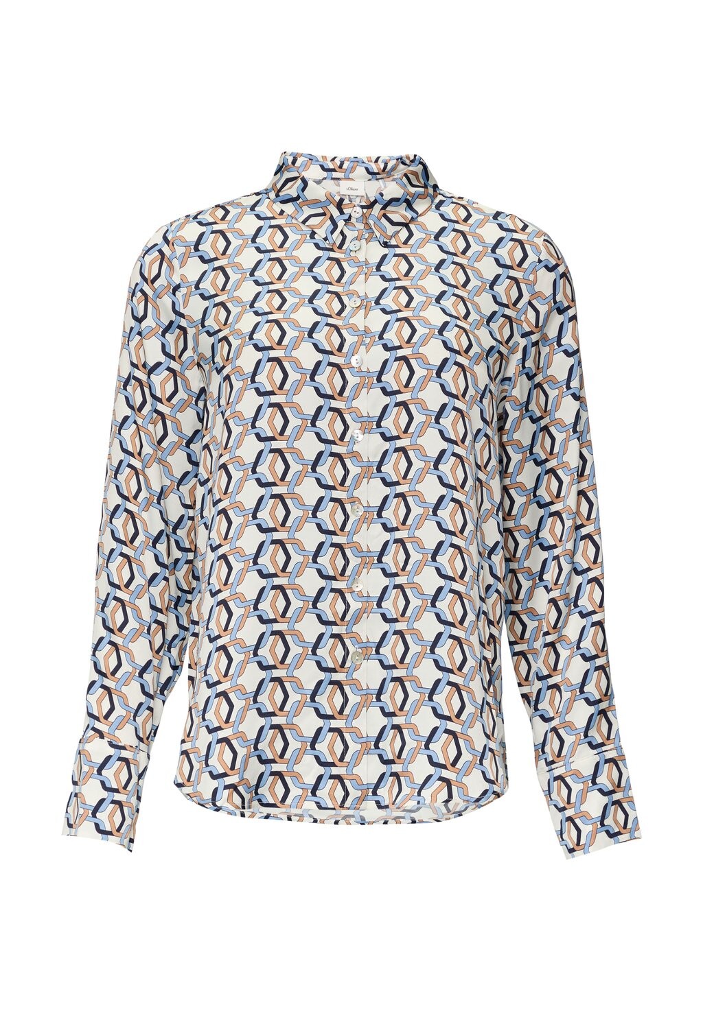 

Блузка на пуговицах MIT ALL-OVER-PRINT s.Oliver BLACK LABEL, кремовый