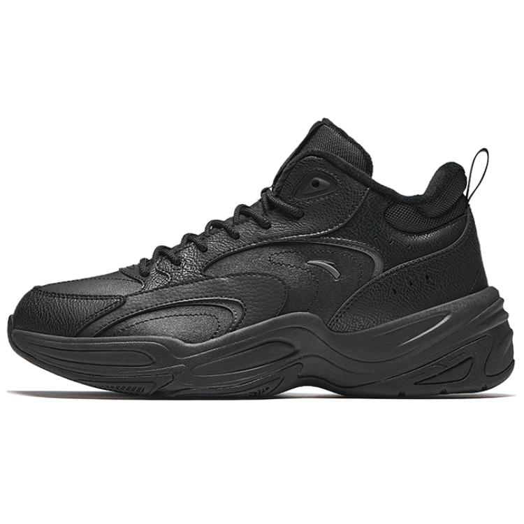 

Anta Through Теплые противоскользящие и износостойкие низкие кеды мужские черные, Basic Black/Castle Gray