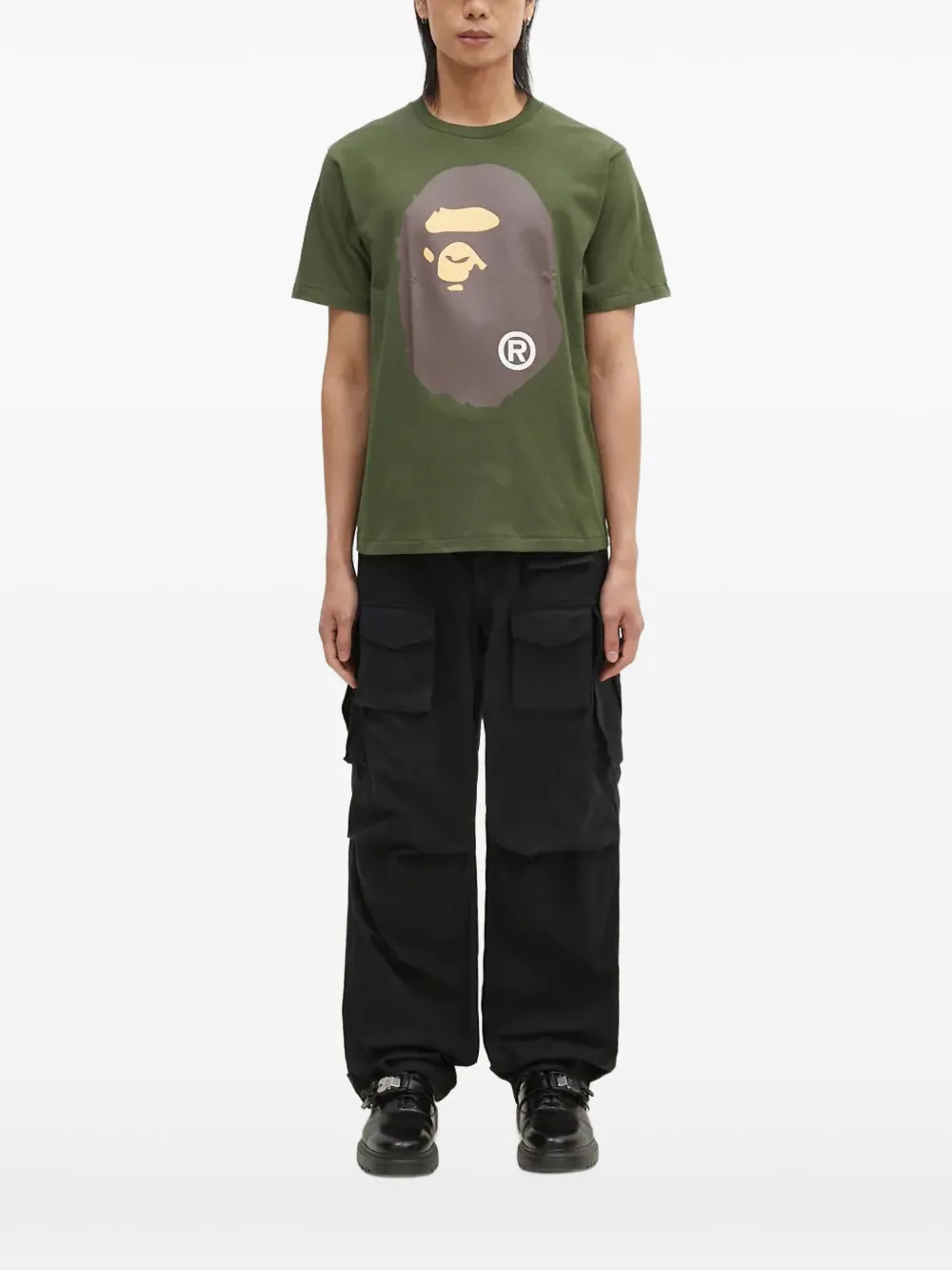 

Футболка Ape Head A BATHING APE, зеленый