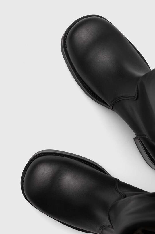 Женские сапоги Steve Madden Bonna из натуральной кожи, черный — фото 4