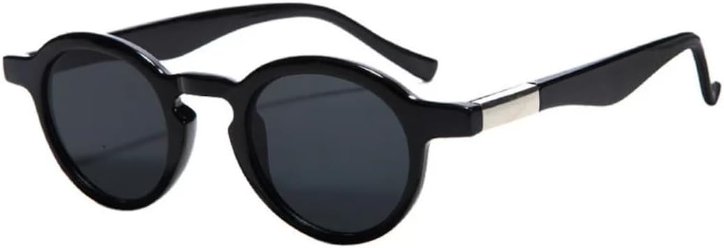 

Солнцезащитные очки с защитой UV400 | Маленькие круглые панк-очки с градиентными линзами | для женщин и мужчин, для занятий спортом на открытом воздухе и вождения DSVIGF, Black-black