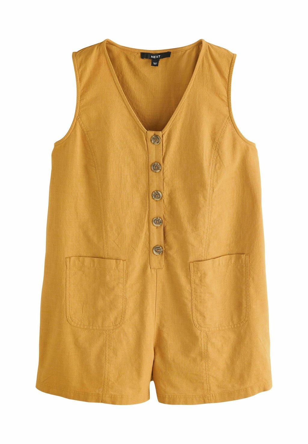 

Комбинезон REGULAR FIT V-NECK BUTTON DOWN PLAYSUIT Next, желтый