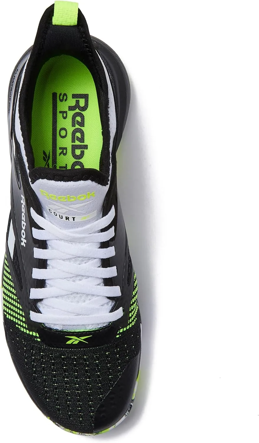 Мужские кроссовки Reebok Nano Court Sport для пикбола или тенниса, белый/черный — фото 4