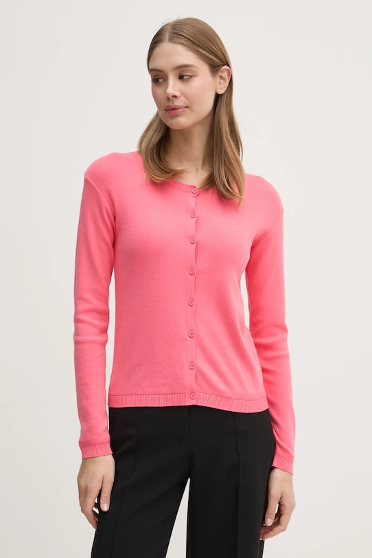 

Хлопковый кардиган United Colors Of Benetton, розовый