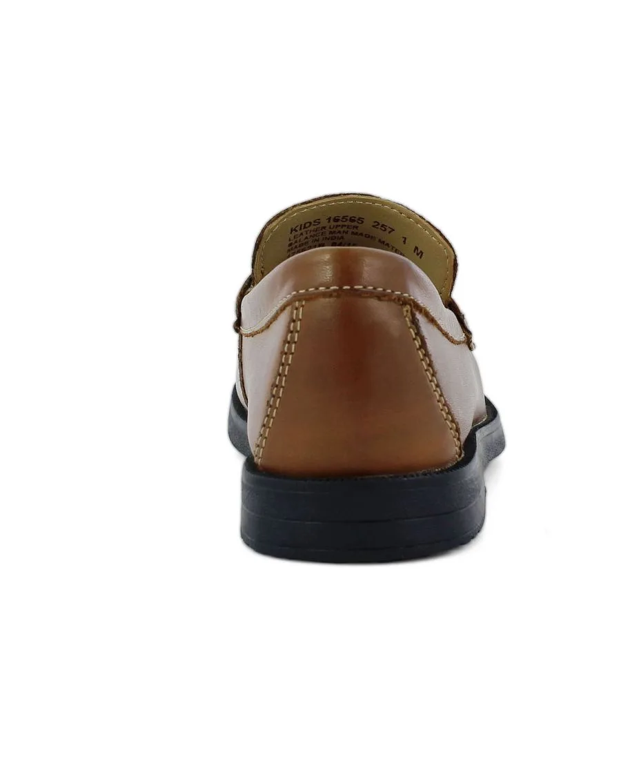 Детские лоферы для игры в крокет "Маленький мальчик" (Penny Loafer JR. Shoes) Florsheim, Saddle Tan — фото 4
