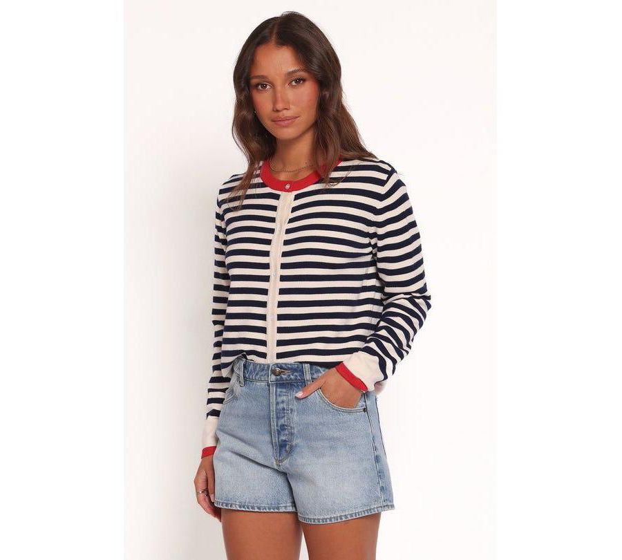 

Женский кардиган в полоску Скаут Petal and Pup, Blue stripe