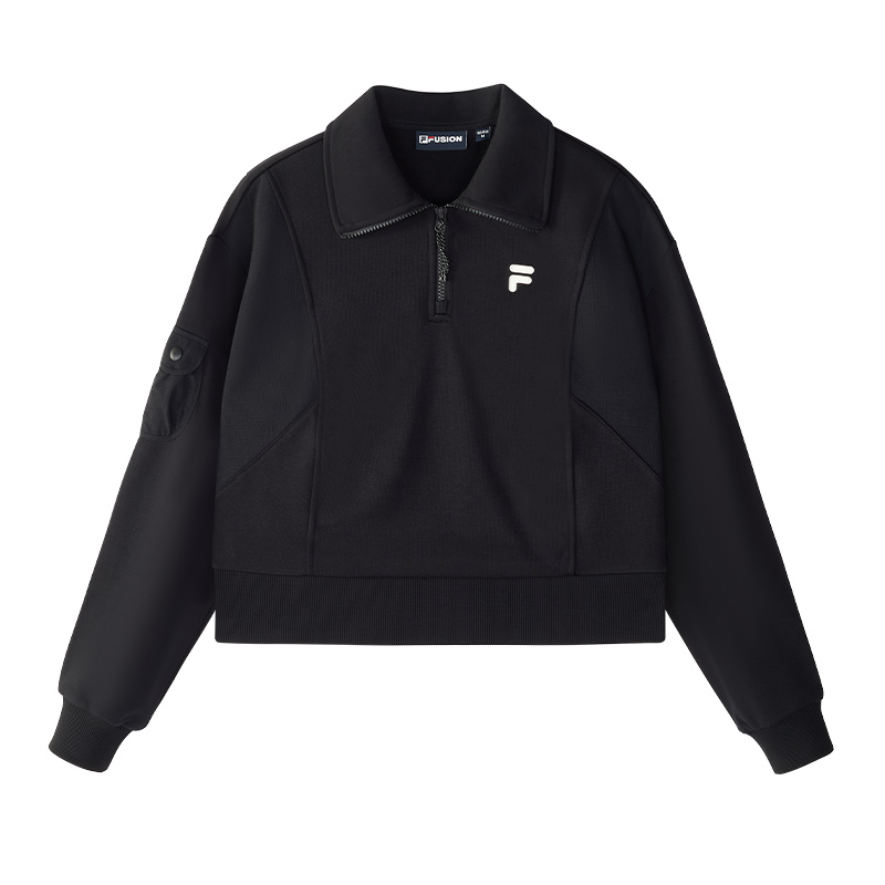 

Женская толстовка цвета «уголь» FILA FUSION, Jet Black