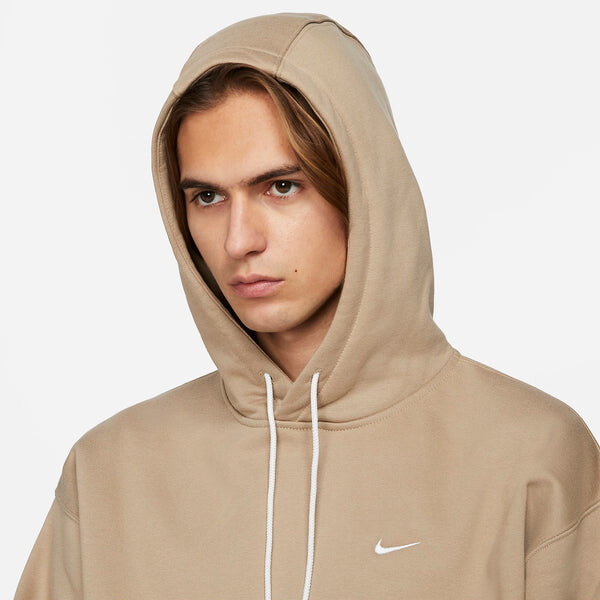 Толстовка Nike Lab Solo Swoosh Fleece Hoodie 'Khaki', хаки — фото 3