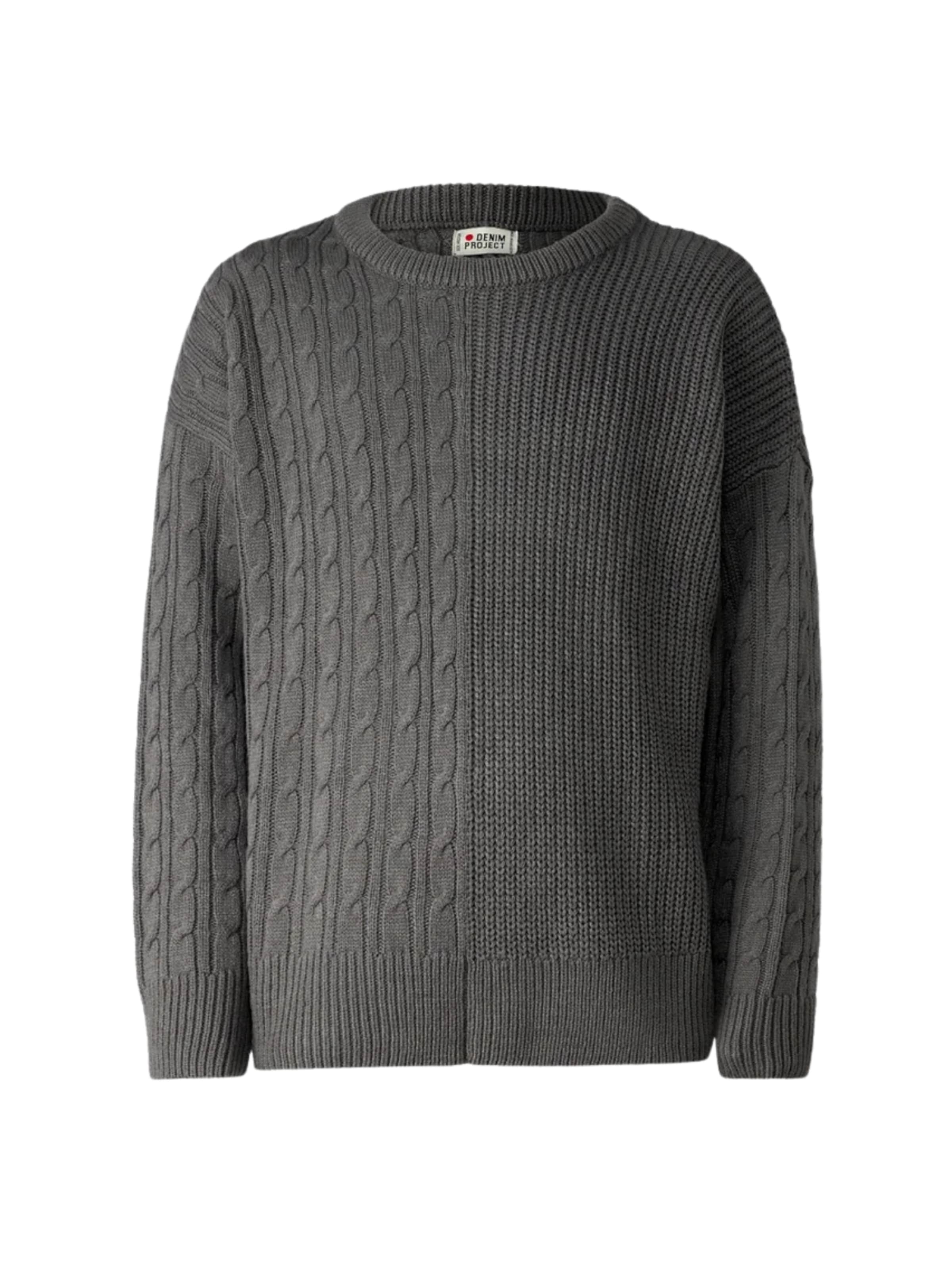 

Denim Project Рубашка на пуговицах 'DPMDP' комфортного кроя в сером цвете