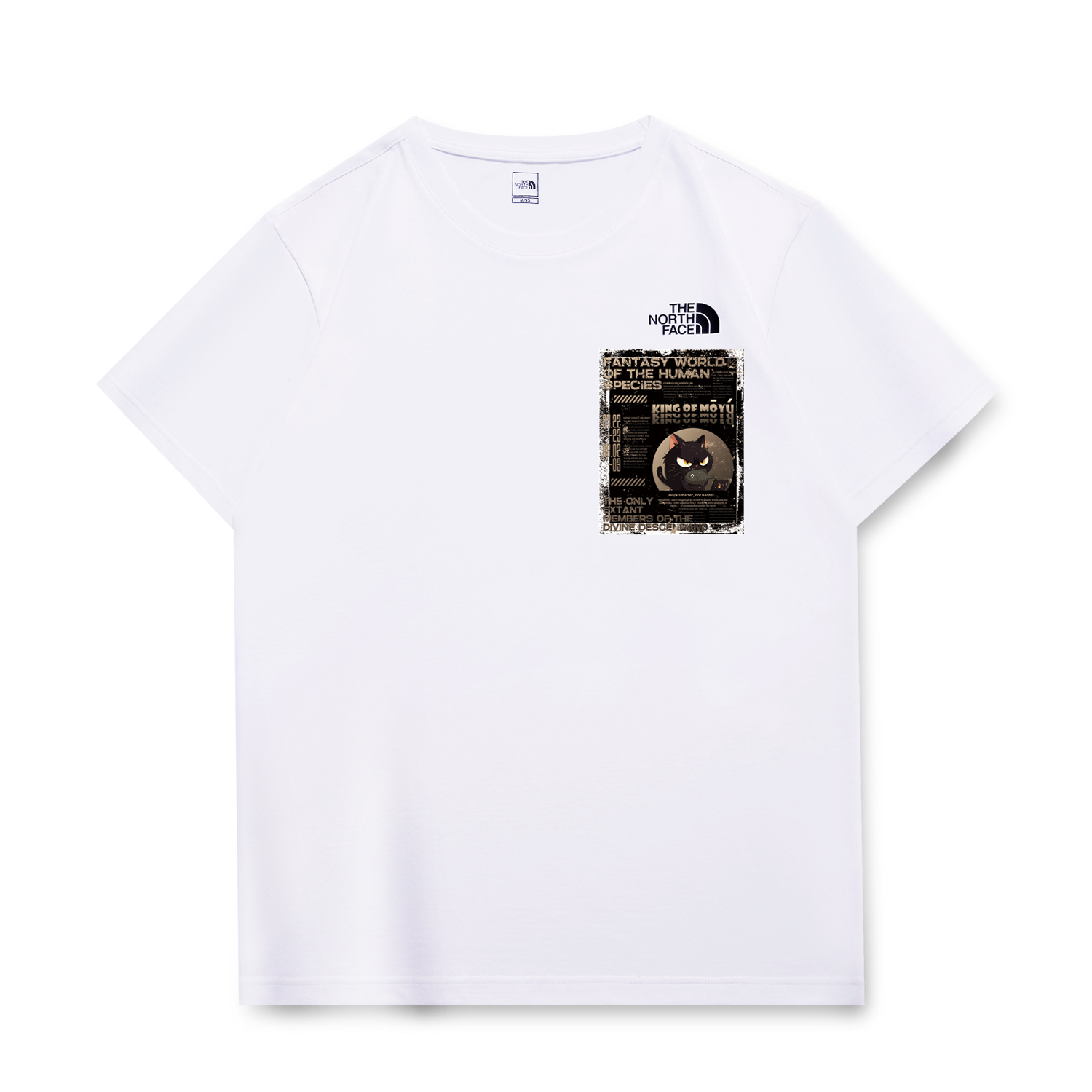 

THE NORTH FACE Футболка унисекс белая, Белый, THE NORTH FACE Футболка унисекс белая