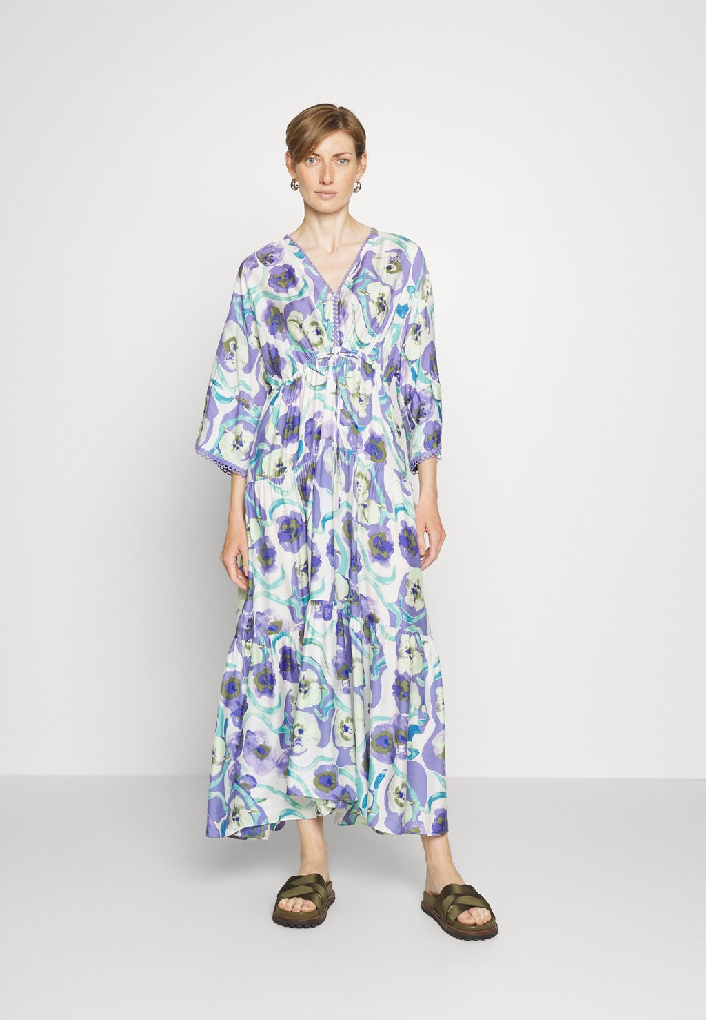 

Летнее платье Boris Dress Diane von Furstenberg, цвет watercolor blossom purple