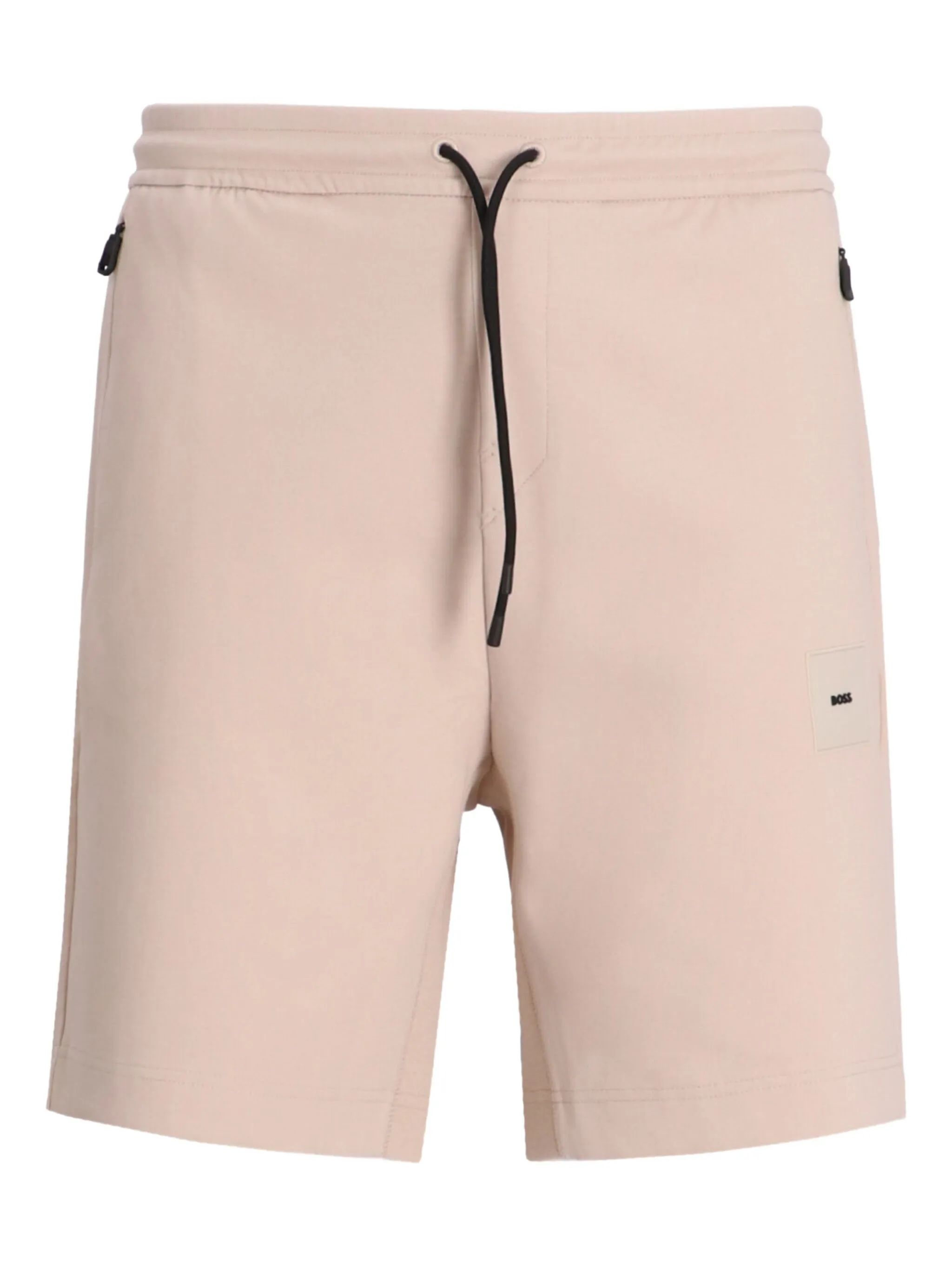 

Шорты с нашивкой-логотипом Boss, бежевый