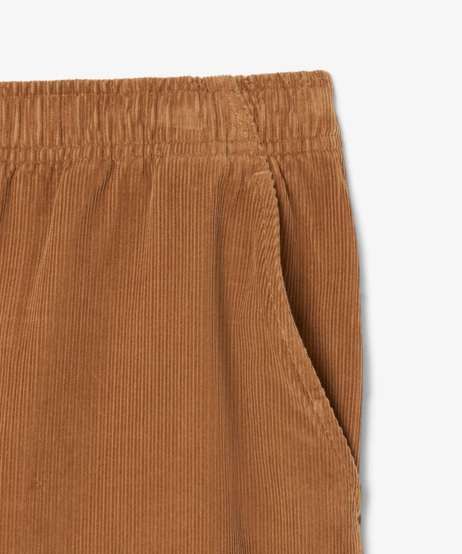 Удобные брюки из тонкого ребристого вельвета LACOSTE, Camel — фото 2