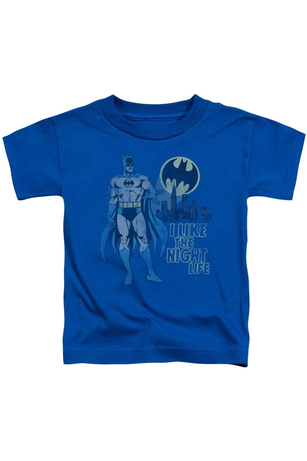 

Футболка DC Comics Night Life с коротким рукавом для детей Gildan, синий