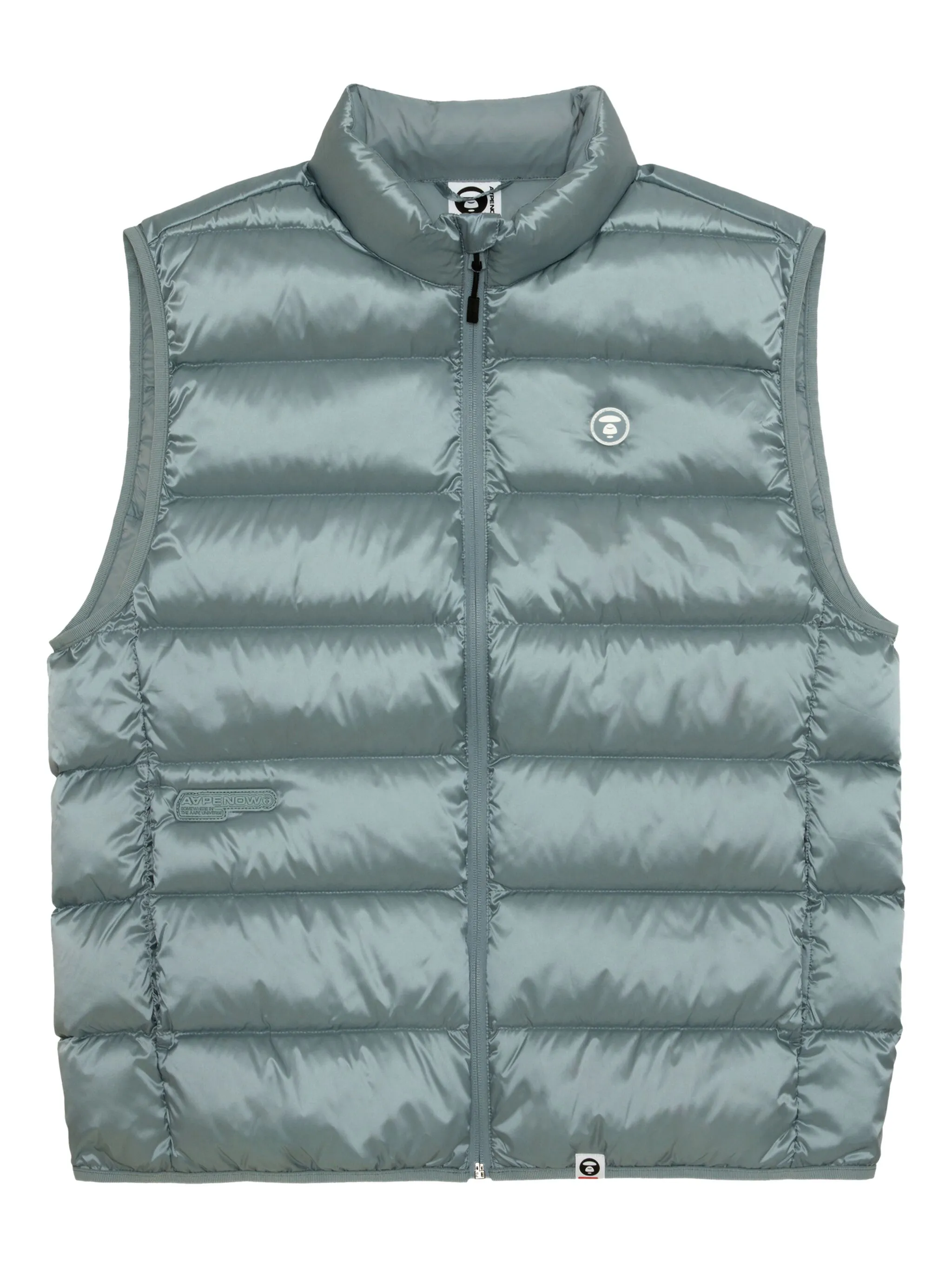 

Стеганый жилет с нашивкой-логотипом Aape By A Bathing Ape, синий