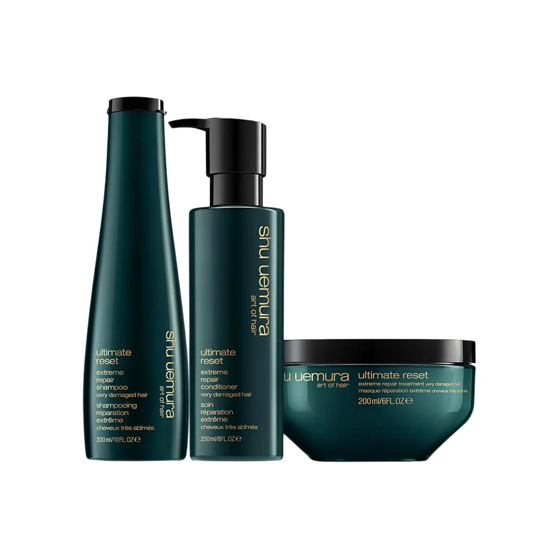 

Набор шампуня и кондиционера unisex Shu Uemura, three-piece set: mica dense repairing shampoo 300ml+hair conditioner 250ml+hair mask 200ml