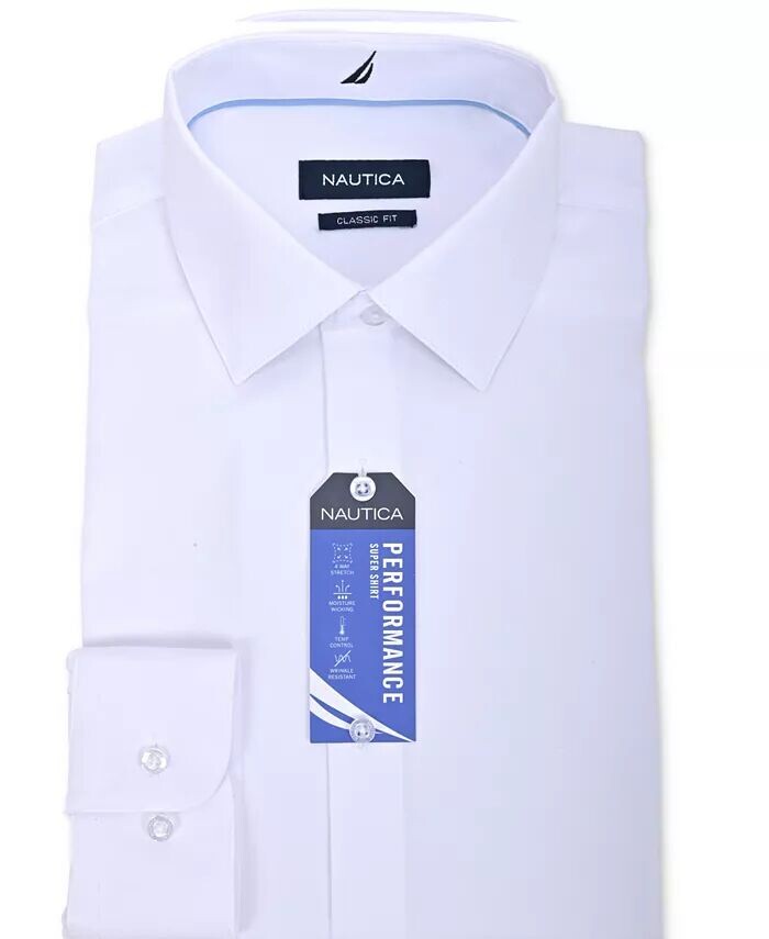 

Мужская классическая рубашка обычного кроя Nautica, белый