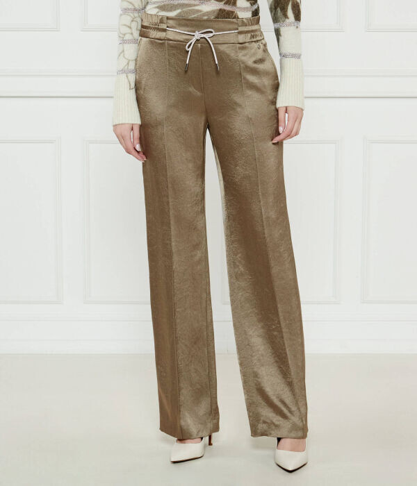 

Брюки атласные Marc Cain Washington Loose Fit, зеленый
