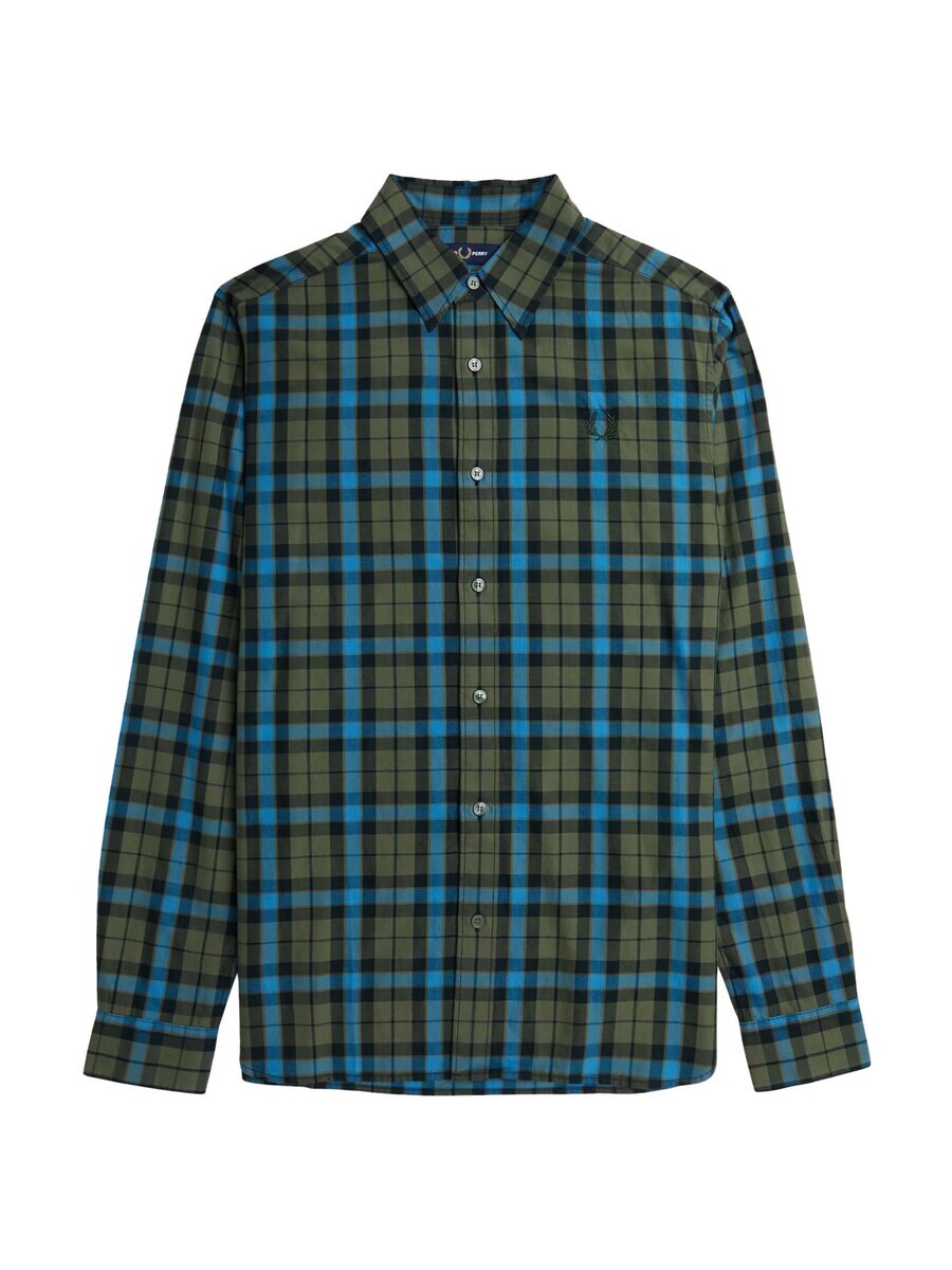 

Клетчатая рубашка Fred Perry Regular fit Button Up Shirt, зеленый
