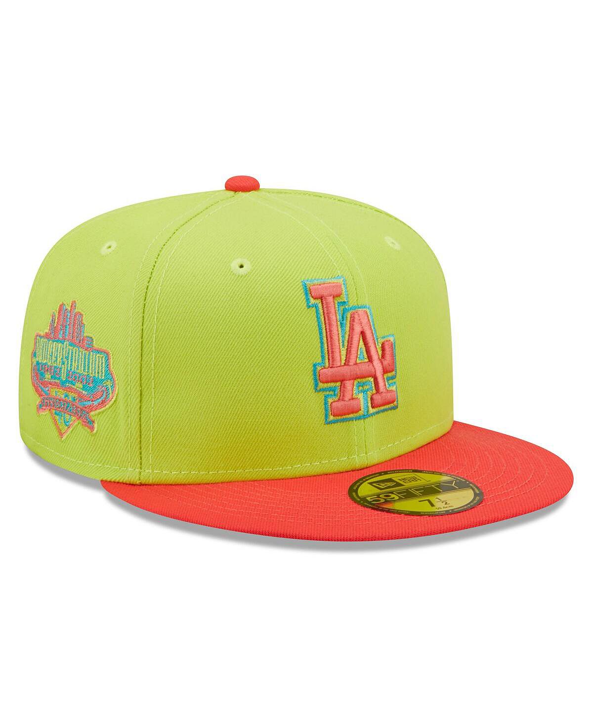 

Мужская зелено-красная шляпа Los Angeles Dodgers Cyber ​​Highlighter 59FIFTY. New Era