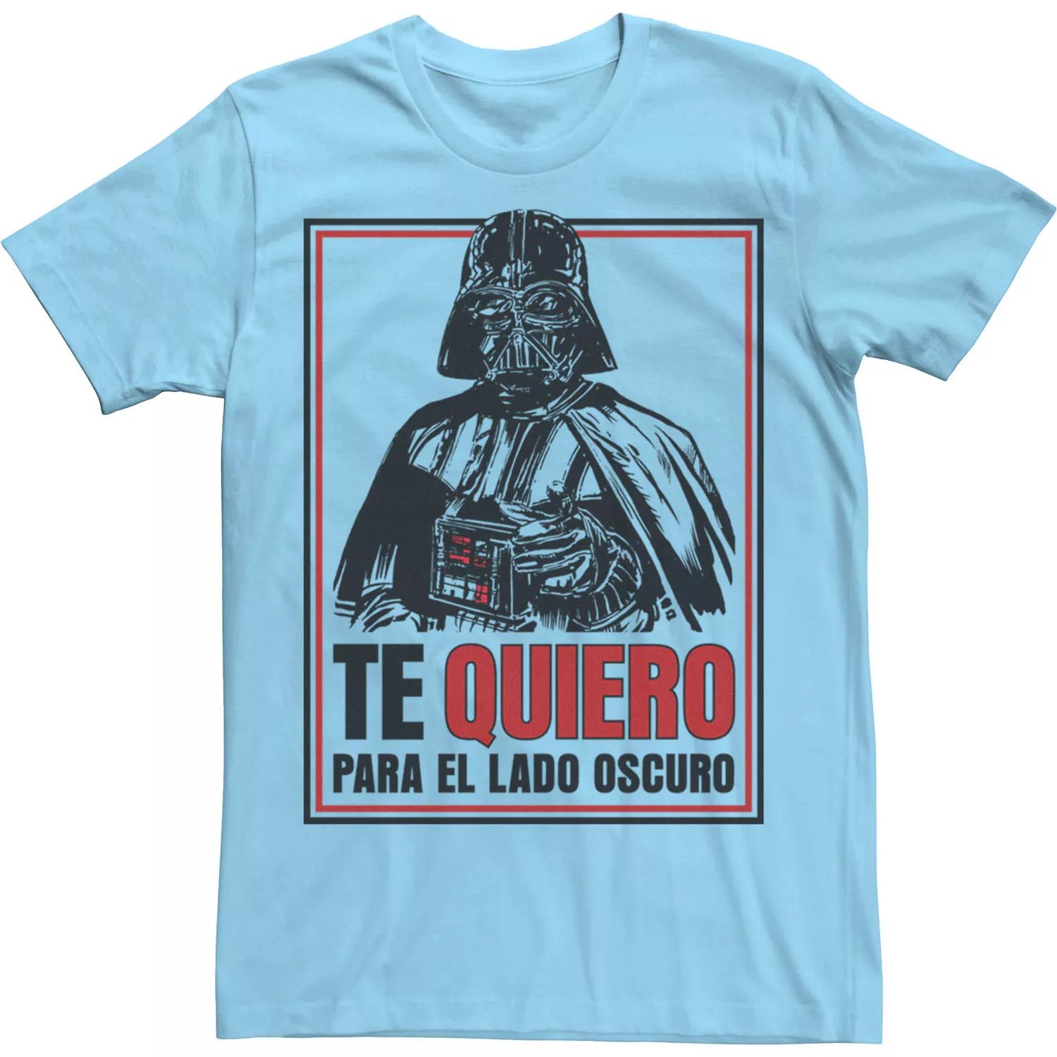 

Мужская футболка Te Quiero Para El Lado Oscuro Star Wars, светло-синий