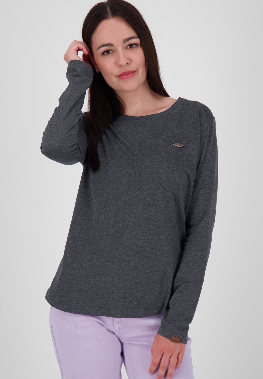 

Рубашка с длинным рукавом LEAAK A LONGSLEEVE alife & kickin, цвет moonless melange