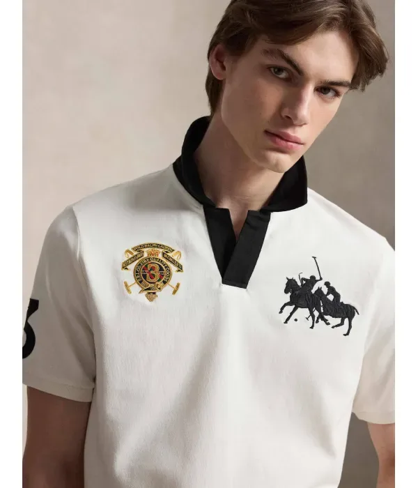 Полюс classic fit Polo Ralph Lauren, экрю — фото 4