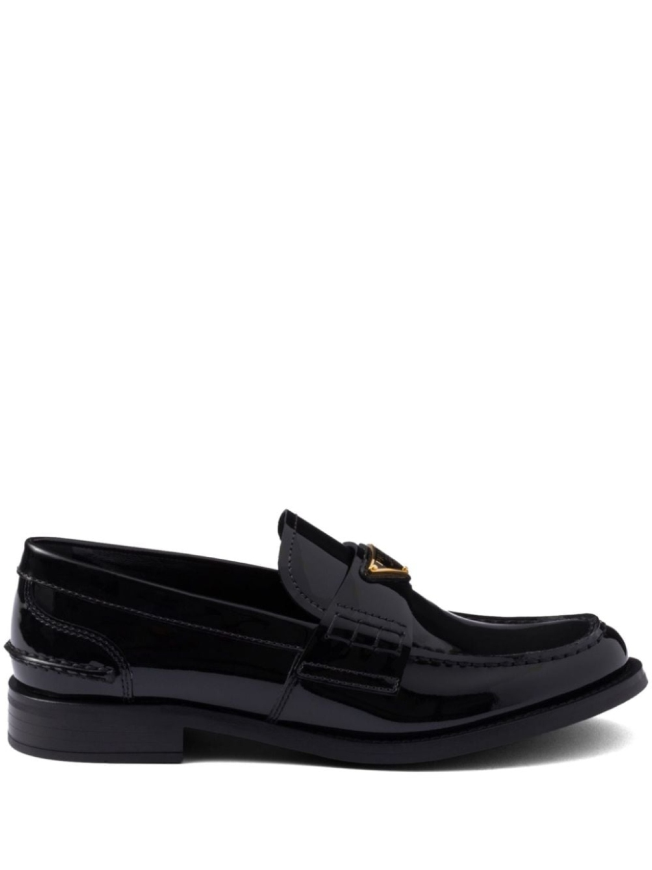 Лакированные лоферы Prada, черный