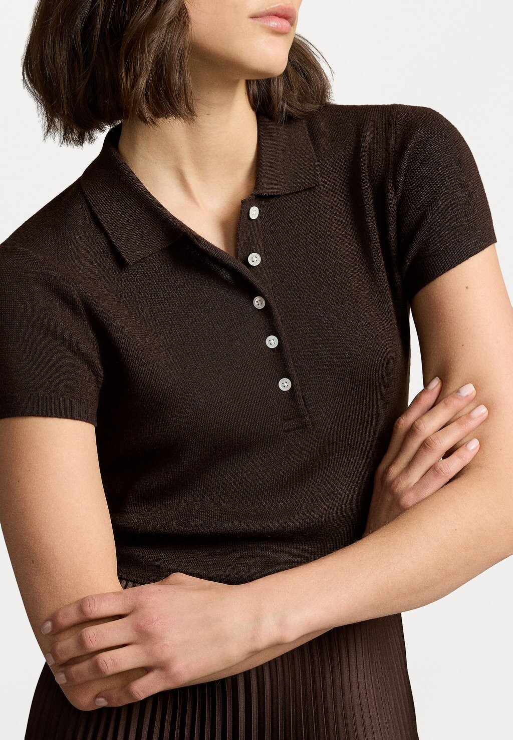 

Повседневное платье POLO SWEATER BODICE MIDI DRESS Polo Ralph Lauren, коричневый