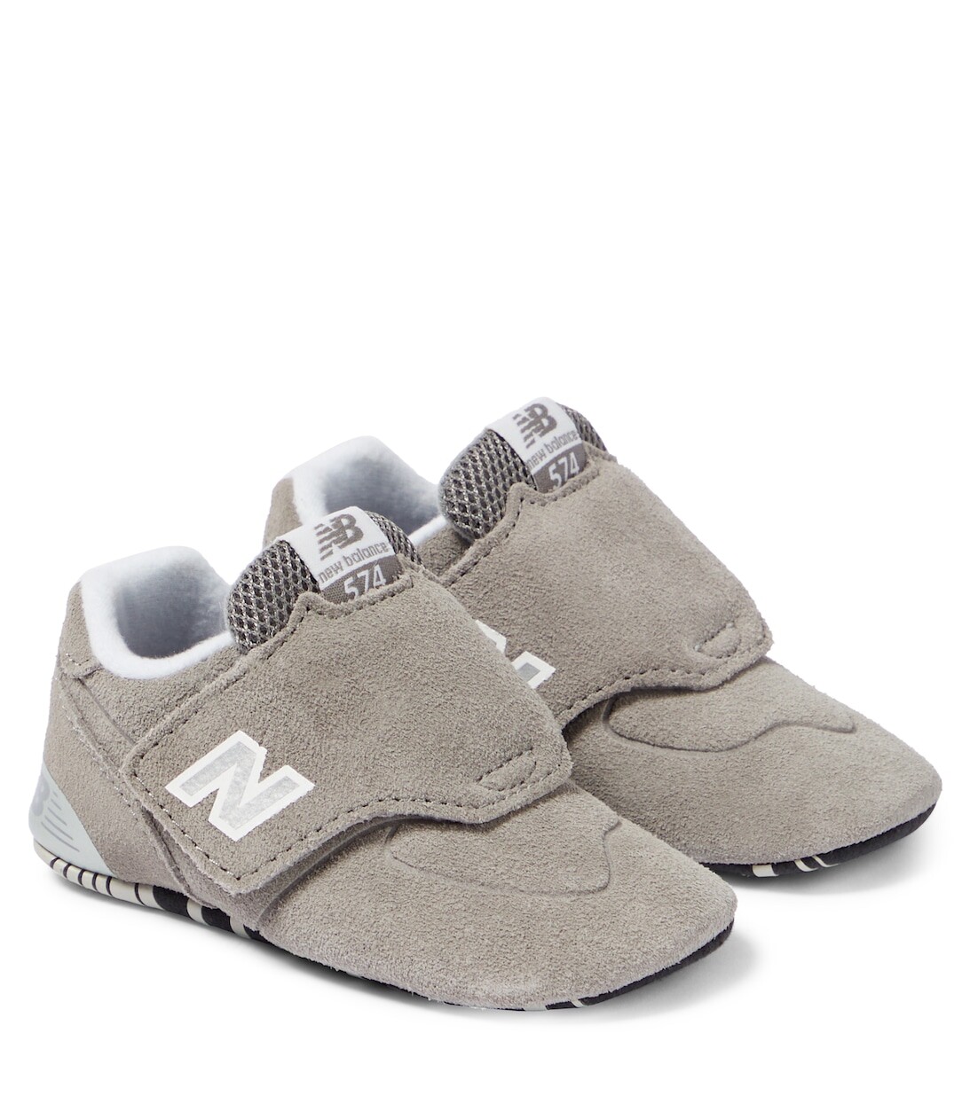 

Кроссовки Baby 574 из замши New Balance, серый