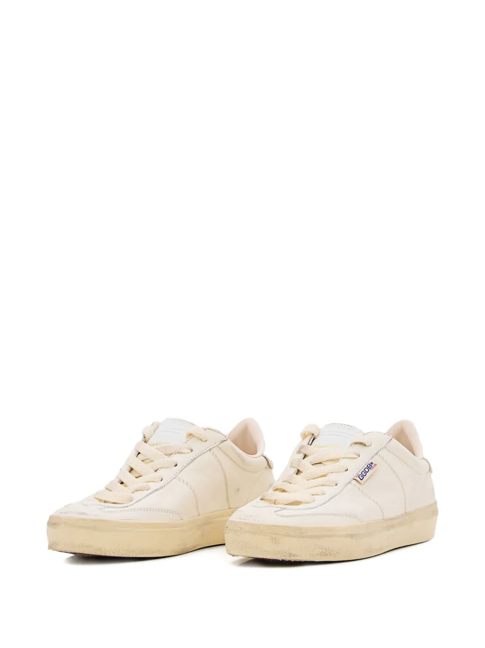 Кожаные кроссовки Soul Star на шнуровке Golden Goose, бежевый — фото 2