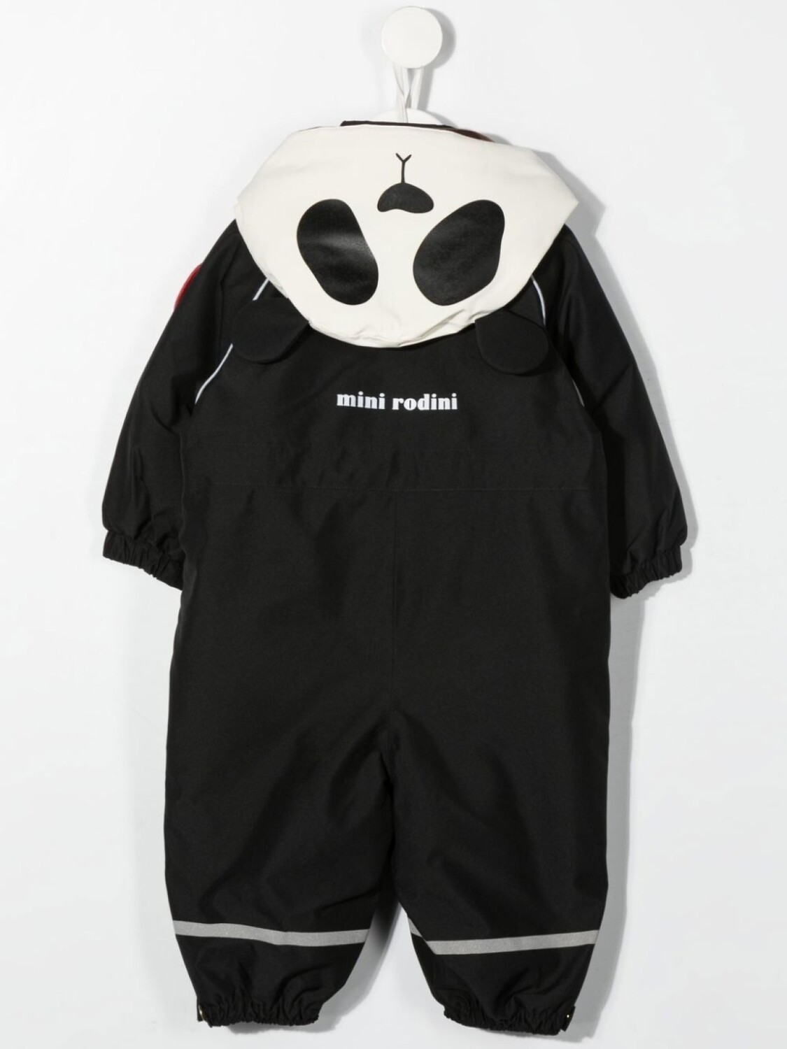 

Mini Rodini дутый комбинезон Alaska Panda с капюшоном, черный
